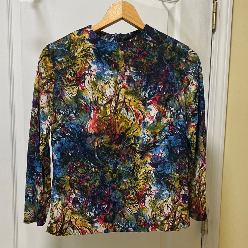Colorful Abstract Vintage 60’s Women's Top